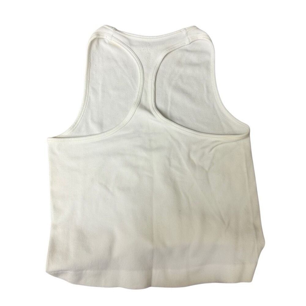 Free people white ribbed tank sizeโsmall